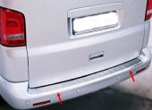 FAMS OTO AKSESUAR VW T5 Transporter-Caravelle-Multivan Krom Arka Tampon Eşiği 2003-2015 PASLANMAZ ÇELİK - 1