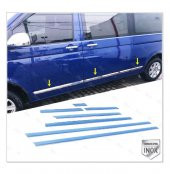 FAMS OTO AKSESUAR VW T5 Multivan Krom Yan Kapı Çıtası 7 prç 2004-2015 P.ÇELİK (UZUN ŞASE) - 1
