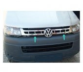 FAMS OTO AKSESUAR VW T5 Caravelle Krom Ön Panjur 2 prç. 2010-2015 P. Çelik - 1