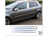 FAMS OTO AKSESUAR VW Golf 5 Krom Cam Çıtası 4 prç. 2004-2009 arası Paslanmaz Çelik - 1