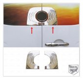 FAMS OTO AKSESUAR VW CRAFTER KROM ARKA AMBLEM ÇERÇEVESİ  2 PRÇ.  2006-2016 P.ÇELİK - 1