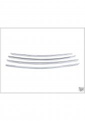 FAMS OTO AKSESUAR VW Amarok Krom Ön Panjur 4 parça 2010 ve üzeri Paslanmaz Çelik - 4
