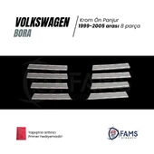 FAMS OTO AKSESUAR VW Bora Krom Ön Panjur 8 prç. 1998-2004 P. Çelik thumbnail 3
