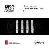 FAMS OTO AKSESUAR Toyota Corolla Krom Kapı Kolu 4 Kapı 2002-2007 P. Çelik thumbnail 3