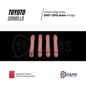 FAMS OTO AKSESUAR Toyota Corolla Krom Kapı Kolu 4 Kapı 2007-2012 P.Çelik - 3