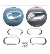FAMS OTO AKSESUAR Renault Megane 2 Krom İç Kapı Kolu Çerçeve 4 kapı 2002 - 2009 P.ÇELİK - 1