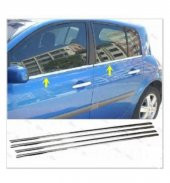 FAMS OTO AKSESUAR Renault Megane 2 Krom Cam Çıtası 4 prç. 2002-2009 P. Çelik (HB) - 1
