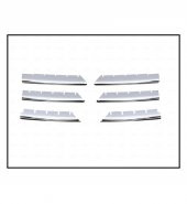 FAMS OTO AKSESUAR Renault Megane 2 Krom Ön Panjur 6 prç. 2002-2006 Arası P. Çelik thumbnail 3