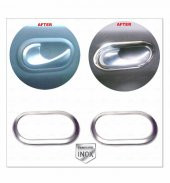 FAMS OTO AKSESUAR Renault Megane 2 CC krom iç kapı kolu çerçeve 2 kapı 2002-2009 P.ÇELİK - 1