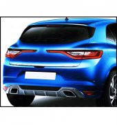 FAMS OTO AKSESUAR Renault Megane 4 HB Krom Bagaj Alt Çıtası 2015 Üzeri P. Çelik - 2