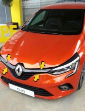 FAMS OTO AKSESUAR Renault Clio 5HB Krom Ön Panjur 2 prç. 2019 ve üzeri P.ÇELİK - 2