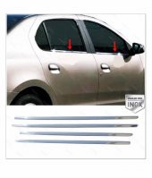 FAMS OTO AKSESUAR Renault Clio 4 Symbol Krom Cam Çıtası 4 prç. 2013 Üzeri P. Çelik - 1