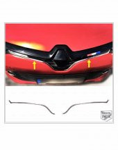 FAMS OTO AKSESUAR Renault Clio 4 Krom Ön Panjur Çıtası U Formlu  2012-2016 P.ÇELİK - 1