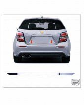FAMS OTO AKSESUAR Chevrolet Aveo HB Krom Bagaj Alt Çıtası  2011 üzeri P.ÇELİK - 1
