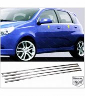 FAMS OTO AKSESUAR Chevrolet Aveo HB Krom Cam Çıtası 4 parça 2005-2011 ARASI P.ÇELİK - 1