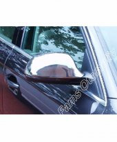 FAMS OTO AKSESUAR Audi A6 Krom Ayna Kapağı 2 parça 2008-2011 arası Paslanmaz Çelik - 1