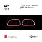 FAMS OTO AKSESUAR Fiat Linea Krom Sis Farı Çerçevesi 2 prç. 2012 ve üzeri P.ÇELİK thumbnail 3