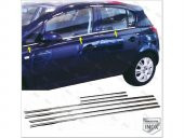 FAMS OTO AKSESUAR Opel Corsa D Krom Cam Çıtası 6 prç. 2006-2014 Arası P. Çelik - 1