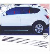 FAMS OTO AKSESUAR Nissan Qashqai Krom Cam Çıtası 4 prç. 2007-2009 P. Çelik - 1