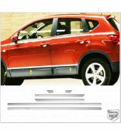 FAMS OTO AKSESUAR Nissan Qashqai +2 Krom Yan Kapı Çıtası 6 prç. 2007-2009 P. Çelik - 1