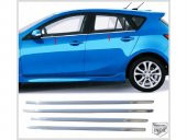 FAMS OTO AKSESUAR Mazda 3 HB Krom Cam Çıtası 4 prç. 2008-2014 arası Paslanmaz Çelik - 1