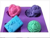 SİLİKON 4 LÜ DESENLİ KALIP 5 NO - 1