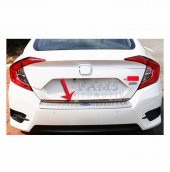FAMS OTO AKSESUAR Honda Civic Krom  Bagaj Alt  Çıtası 2012 Üzeri P. Çelik - 1