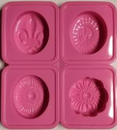 SİLİKON 4 LÜ DESENLİ KALIP 3 NO - 1