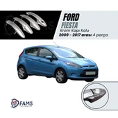 Ford Fiesta Krom Kapı Kolu 4 Kapı 2009-2017 Arası Paslanmaz Çelik thumbnail 1