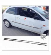 FAMS OTO AKSESUAR Ford Fiesta Krom Cam Çıtası 2 prç. 2002-2008 P. Çelik (COUPE) - 1