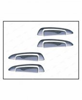 FAMS OTO AKSESUAR Fiat Linea Krom Kapı Kolu 4 Kapı 8 Parça 2007 ve üzeri Paslanmaz Çelik (Çerçeveli) - 2