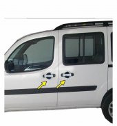 FAMS OTO AKSESUAR Fiat Doblo Krom Kapı Kolu 4 kapı 2000-2010 arası Paslanmaz Çelik - 2