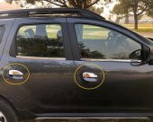 FAMS OTO AKSESUAR Dacia Duster Krom Kapı Kolu 4 Kapı 2018 ve üzeri Paslanmaz Çelik - 1