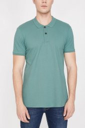 Erkek Mavi Polo Yaka T-Shirt 9YAM12133LK - 2