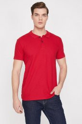 Erkek Mavi Polo Yaka T-Shirt 9YAM12133LK - 4