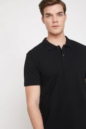 Erkek Mavi Polo Yaka T-Shirt 9YAM12133LK - 7