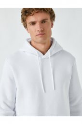 Basic Kapşonlu Sweatshirt - 6