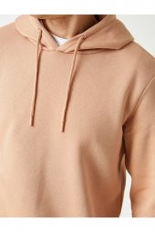 Basic Kapşonlu Sweatshirt - 10