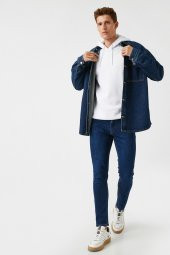 Erkek Jean Pantolon Mavi 2kam43340ld - 1