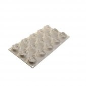 SİLİKON 15Lİ MİNİ GÜL DİŞLİ KALIP - 1