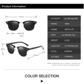 Klasik Erkek Güneş Gözlüğü Siyah  SARI Tek Ebat thumbnail 6