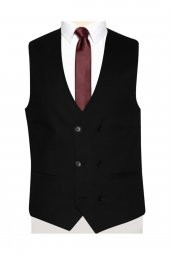 6 Drop Slim Fit Siyah Yelekli Düz Takım Elbise - 3