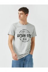 Baskılı Slim Fit Tişört - 1