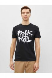 Erkek T-shirt Siyah 1yam11827lk - 8