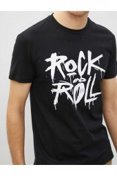 Erkek T-shirt Siyah 1yam11827lk - 10