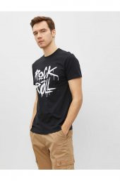 Erkek T-shirt Siyah 1yam11827lk - 2