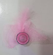 DİNİ FİGÜRLÜ TÜLLÜ HEDİYELİK 50 ADET PEMBE - 1