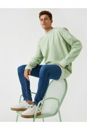 Erkek Jean Pantolon Mavi 2kam43340ld - 6