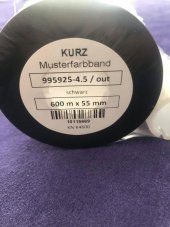 Kurz 995925-4.5 / Out Siyah Wax Ribon 600m x 55mm - Termal Transfer Baskı Kağıdı Wax Ribbon - 3