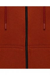 Üç Iplik Fermuarlı Kapüşonlu Yeşil Erkek Sweatshirt thumbnail 6